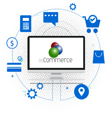 osCommerce development image for tailored online stores with integrated payment gateways
