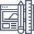 Web design service icon highlighting user-friendly interfaces