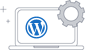 WordPress development icon for user-friendly and SEO-optimized websites