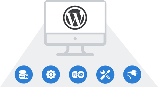 Icon representing expert WordPress development services for businesses and startups